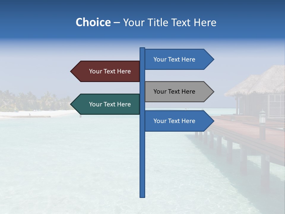 Lagoon Maldives Tan PowerPoint Template