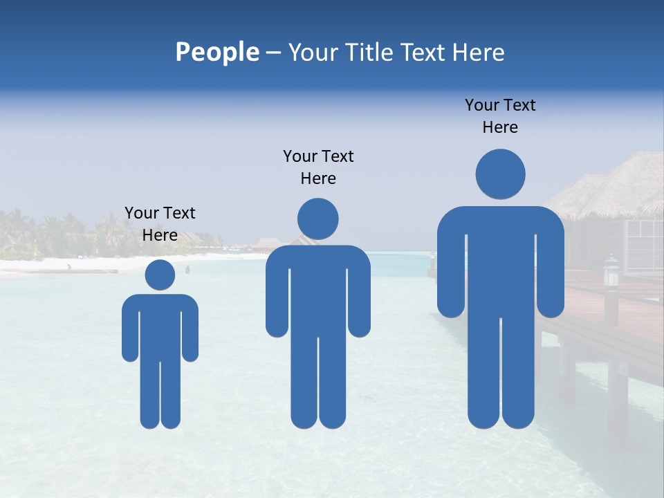 Lagoon Maldives Tan PowerPoint Template