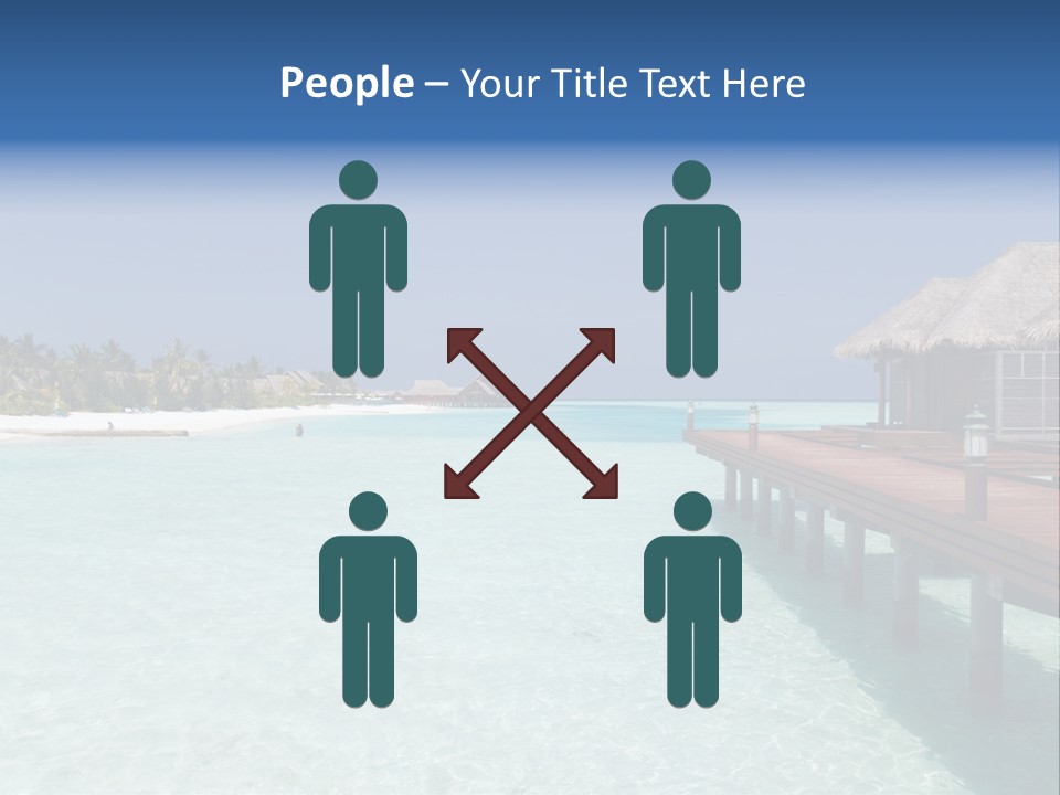Lagoon Maldives Tan PowerPoint Template