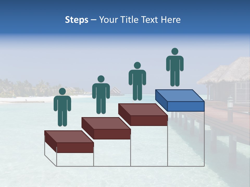 Lagoon Maldives Tan PowerPoint Template