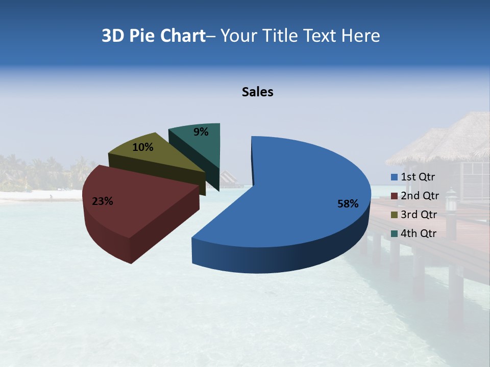 Lagoon Maldives Tan PowerPoint Template