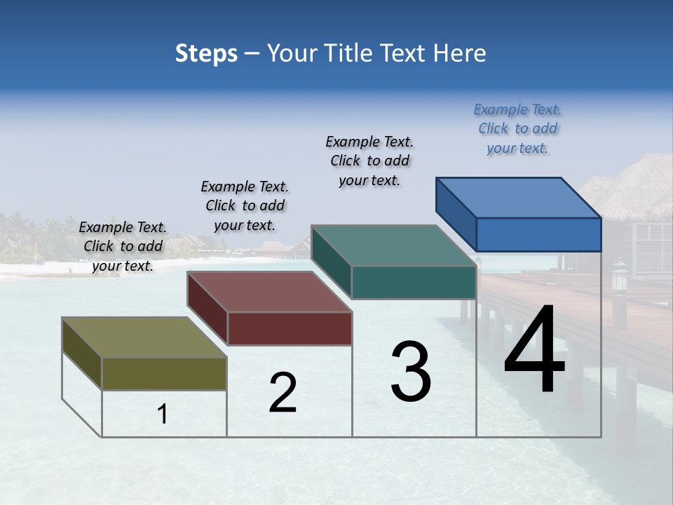 Lagoon Maldives Tan PowerPoint Template