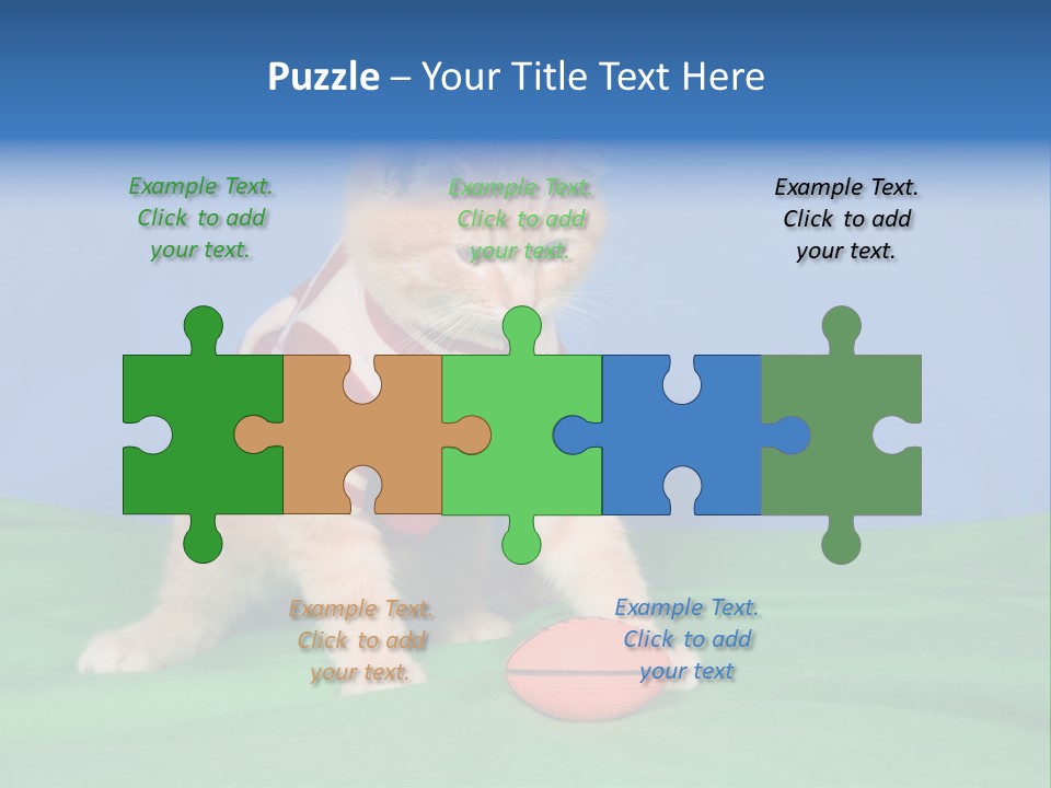 Football Humorous Mammal PowerPoint Template