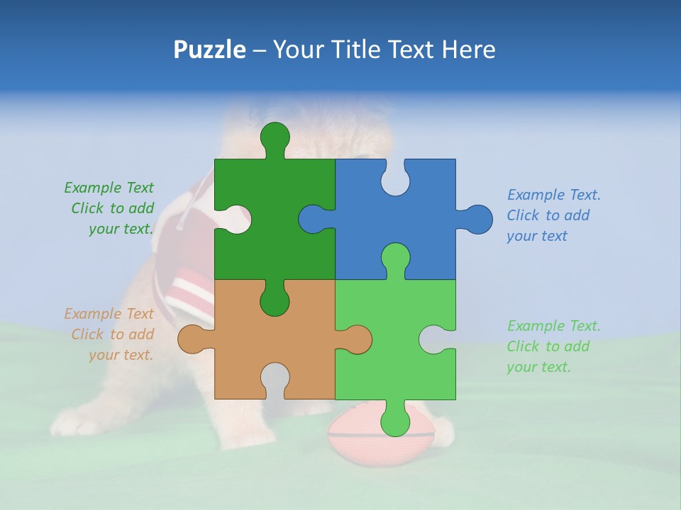 Football Humorous Mammal PowerPoint Template