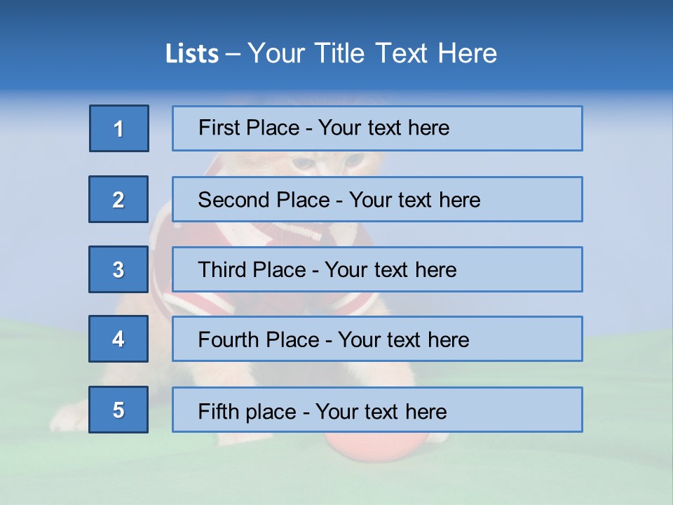 Football Humorous Mammal PowerPoint Template