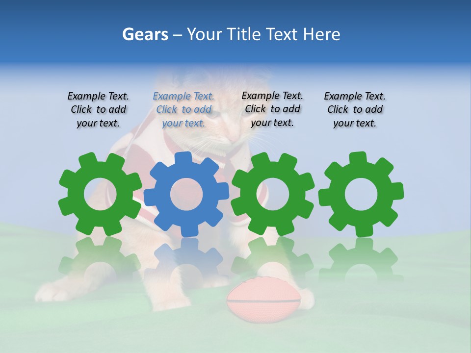 Football Humorous Mammal PowerPoint Template
