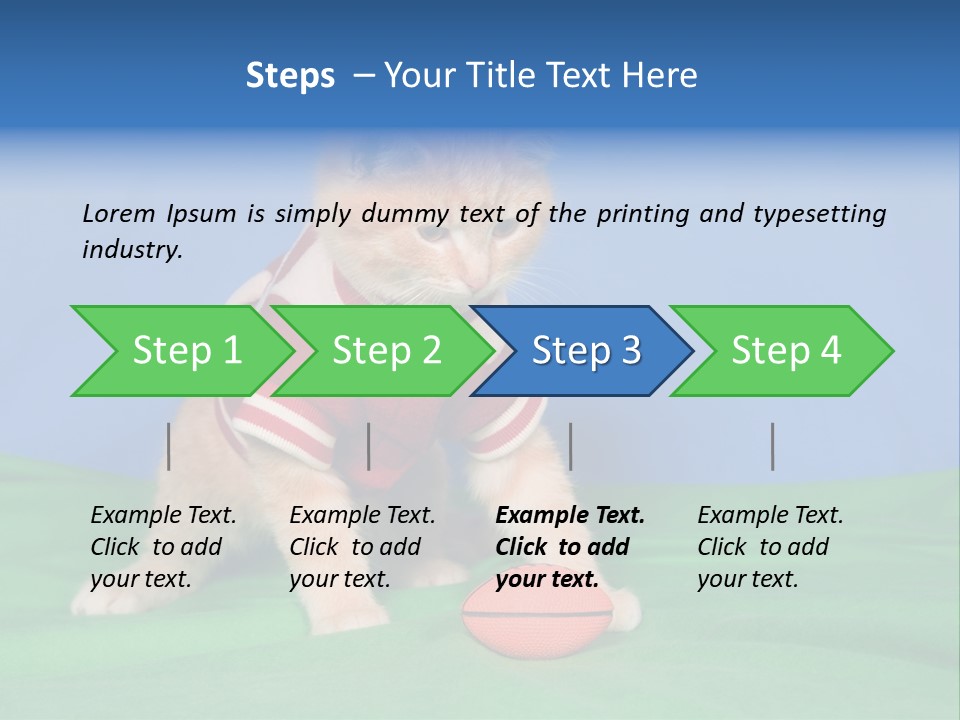Football Humorous Mammal PowerPoint Template