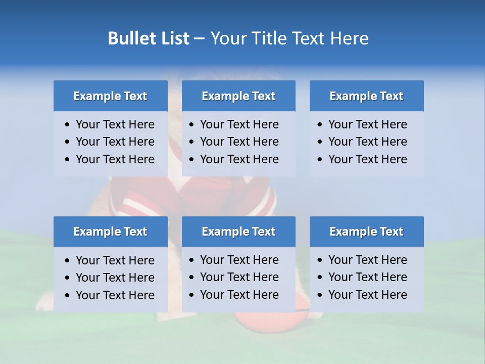 Football Humorous Mammal PowerPoint Template
