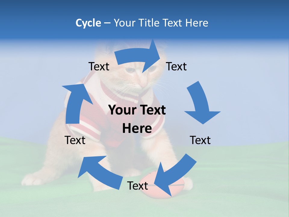 Football Humorous Mammal PowerPoint Template
