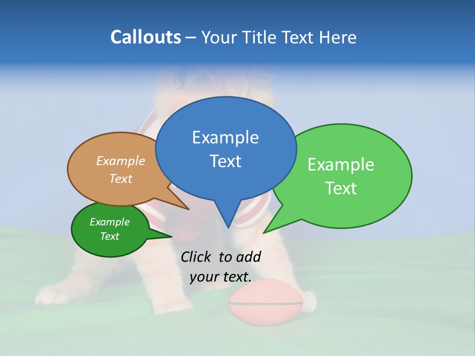 Football Humorous Mammal PowerPoint Template