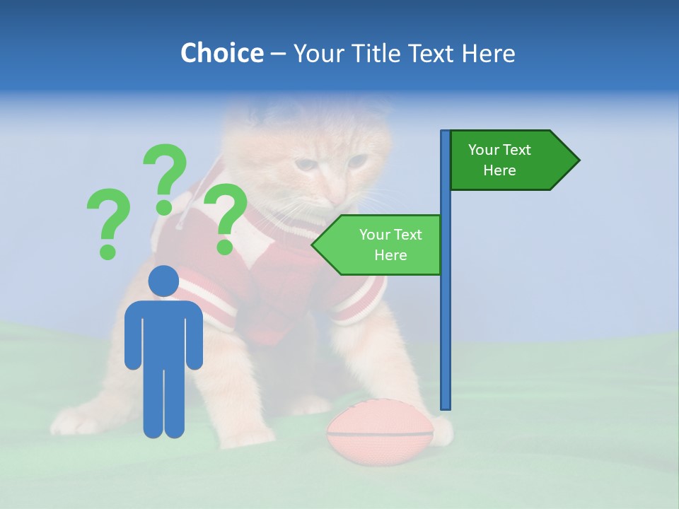 Football Humorous Mammal PowerPoint Template