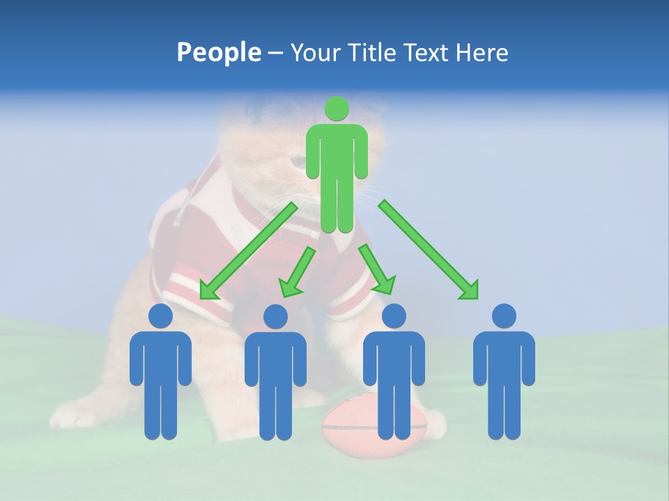 Football Humorous Mammal PowerPoint Template