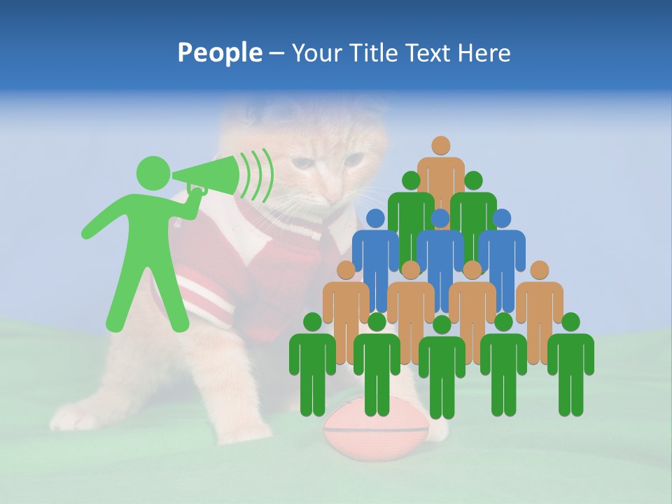 Football Humorous Mammal PowerPoint Template