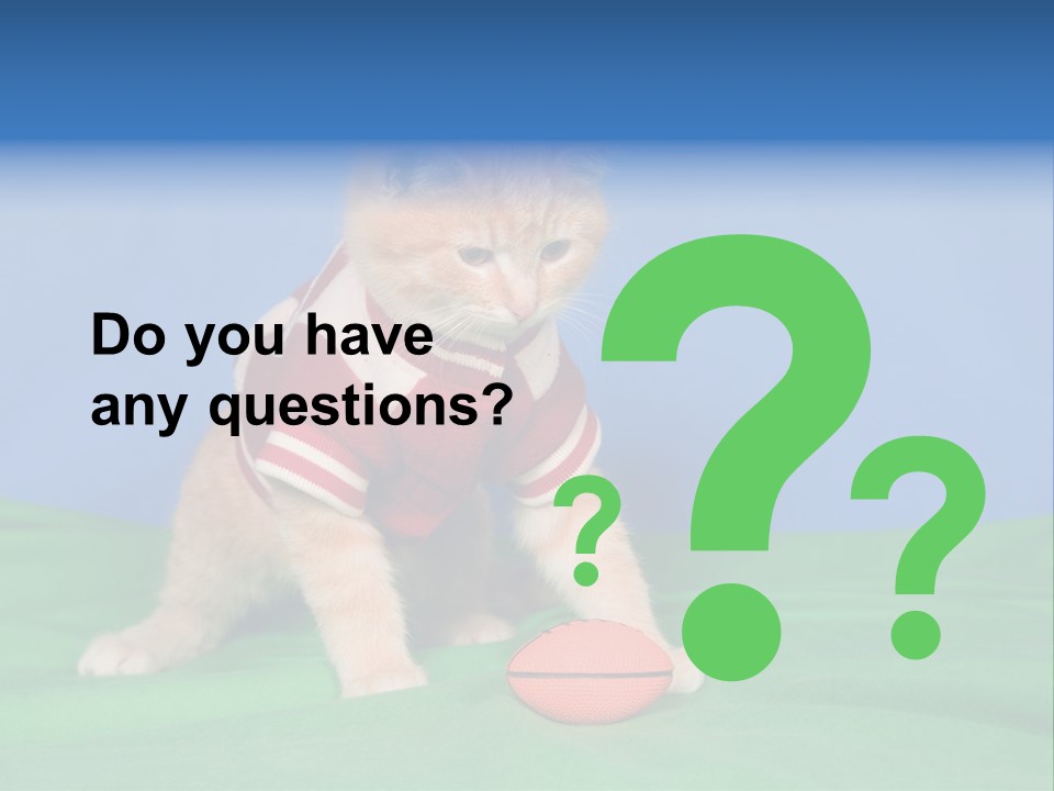 Football Humorous Mammal PowerPoint Template