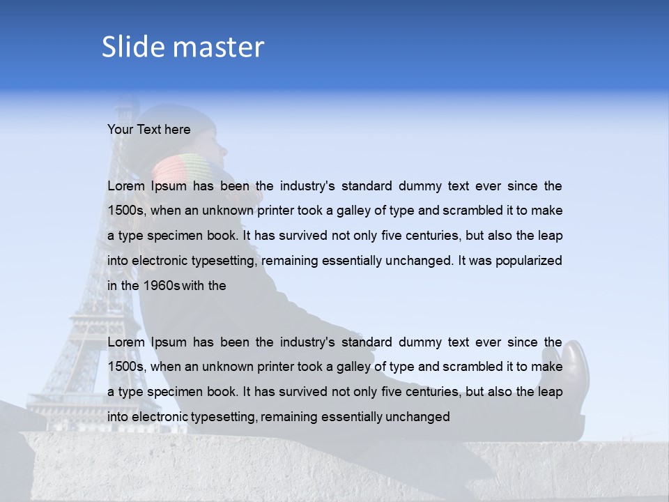 Rest Leaning Monument PowerPoint Template