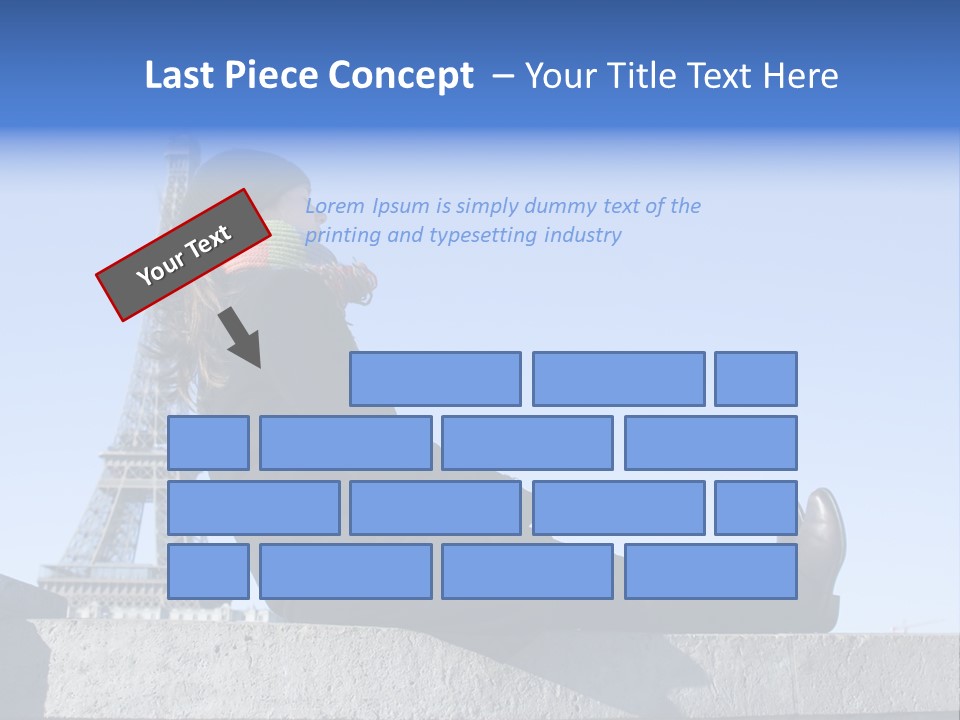Rest Leaning Monument PowerPoint Template