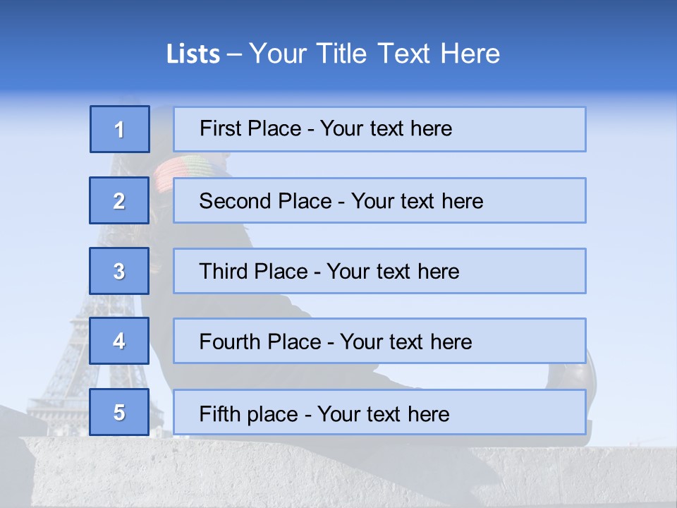 Rest Leaning Monument PowerPoint Template