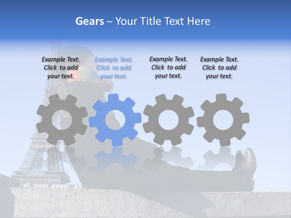 Rest Leaning Monument PowerPoint Template