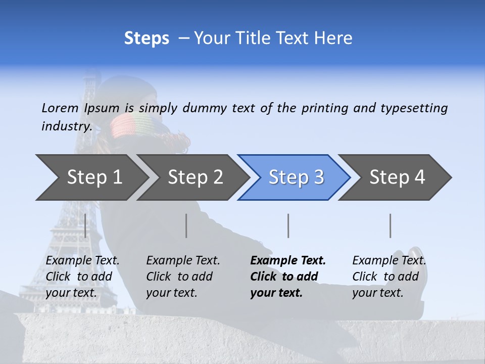 Rest Leaning Monument PowerPoint Template