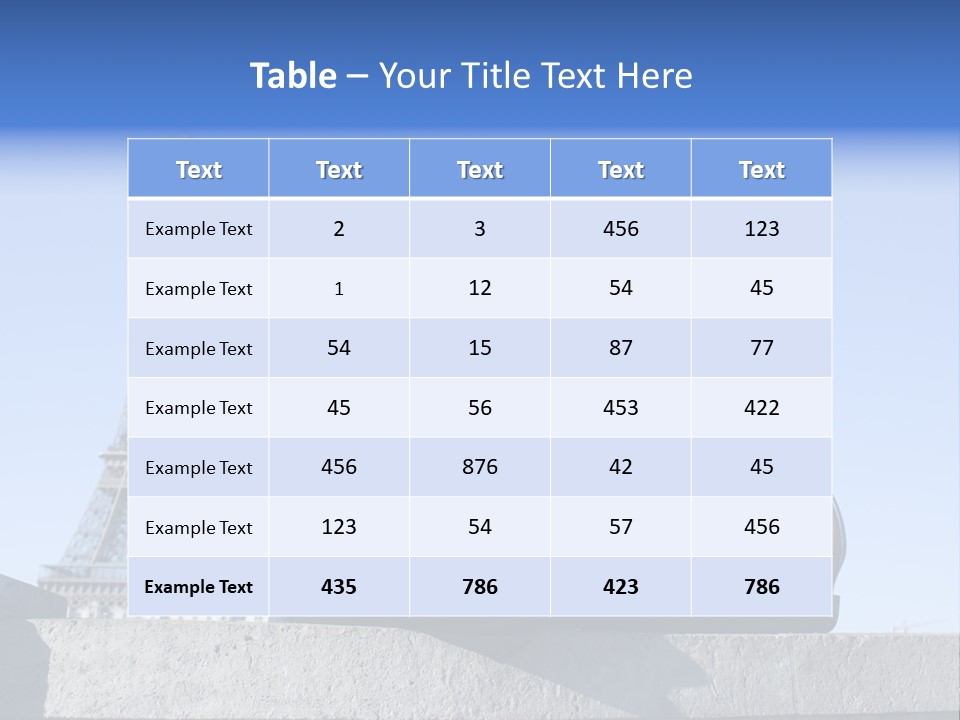 Rest Leaning Monument PowerPoint Template