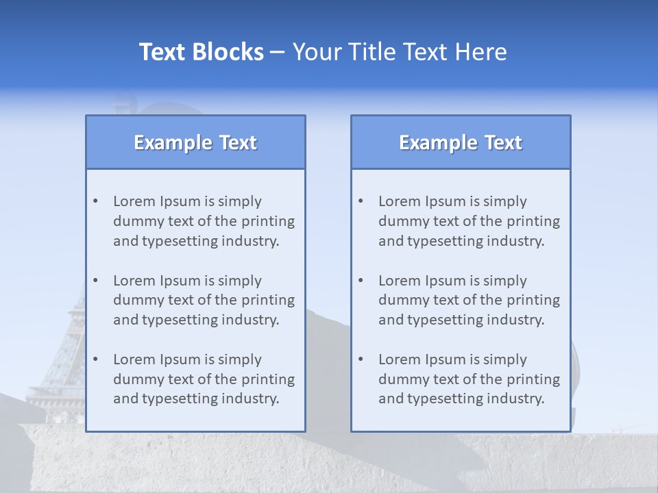 Rest Leaning Monument PowerPoint Template