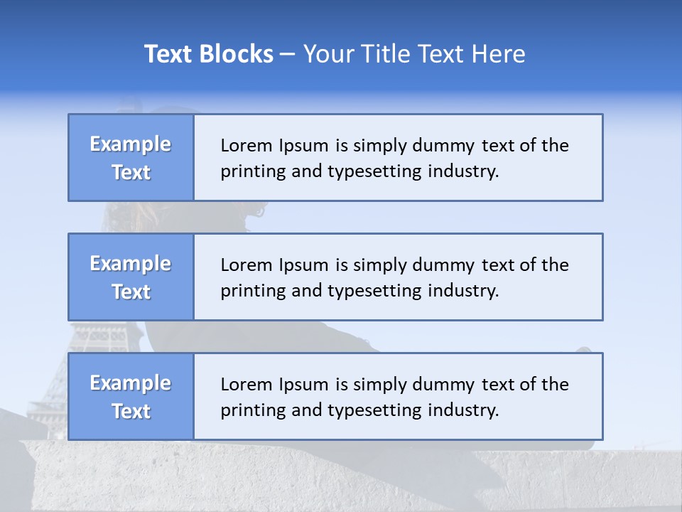 Rest Leaning Monument PowerPoint Template