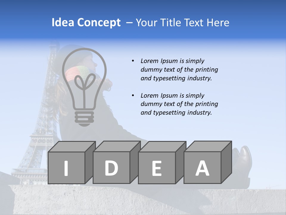 Rest Leaning Monument PowerPoint Template