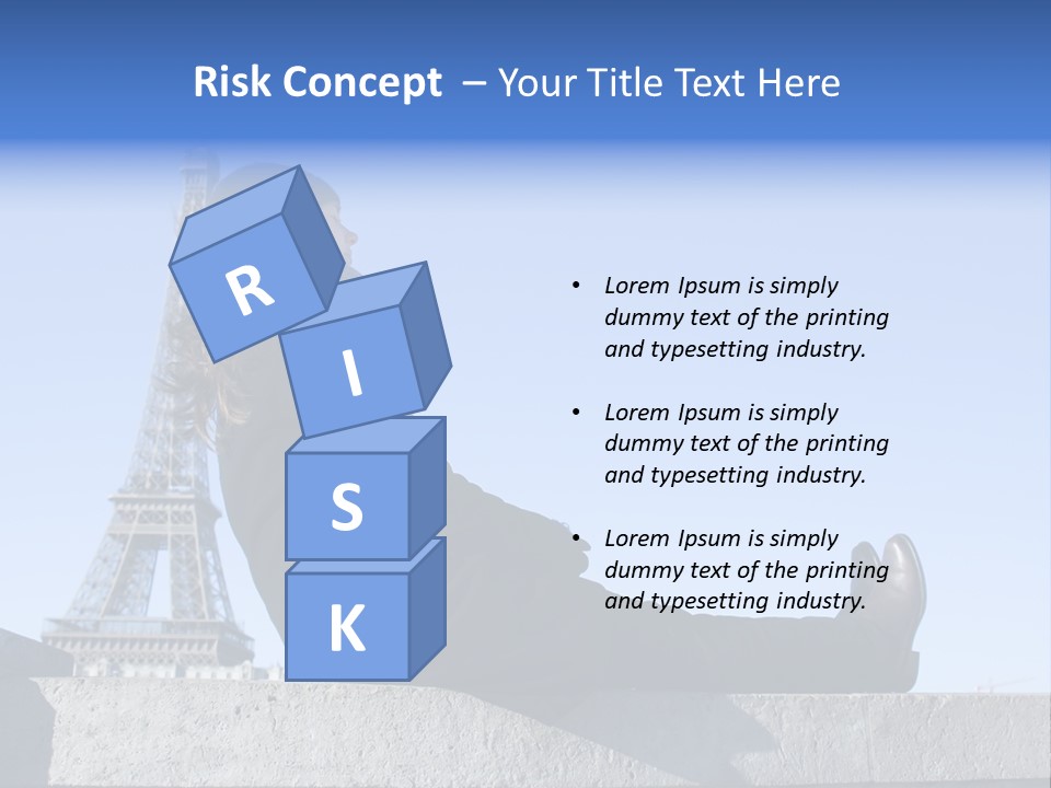 Rest Leaning Monument PowerPoint Template