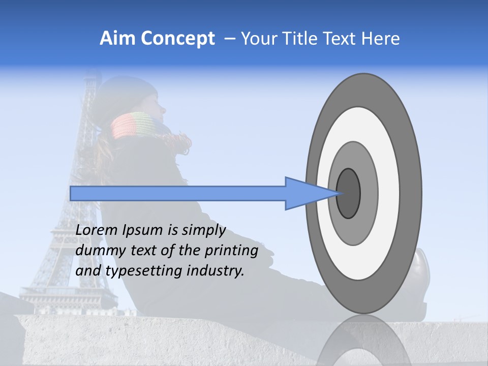 Rest Leaning Monument PowerPoint Template