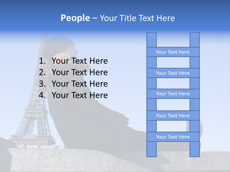 Rest Leaning Monument PowerPoint Template