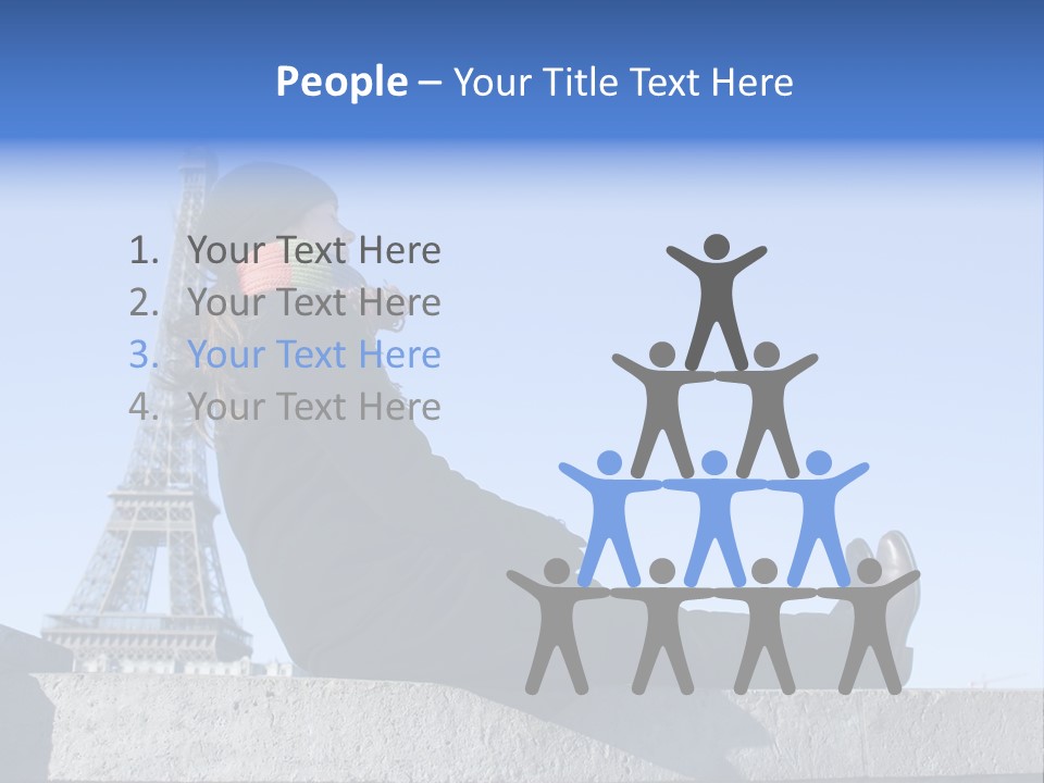 Rest Leaning Monument PowerPoint Template