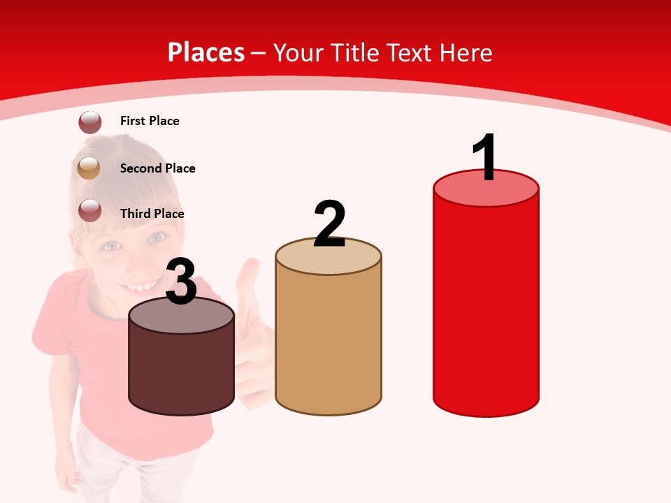 Schoolgirl Tshirt Only PowerPoint Template