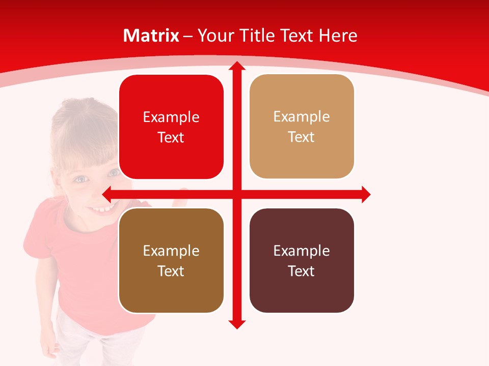 Schoolgirl Tshirt Only PowerPoint Template