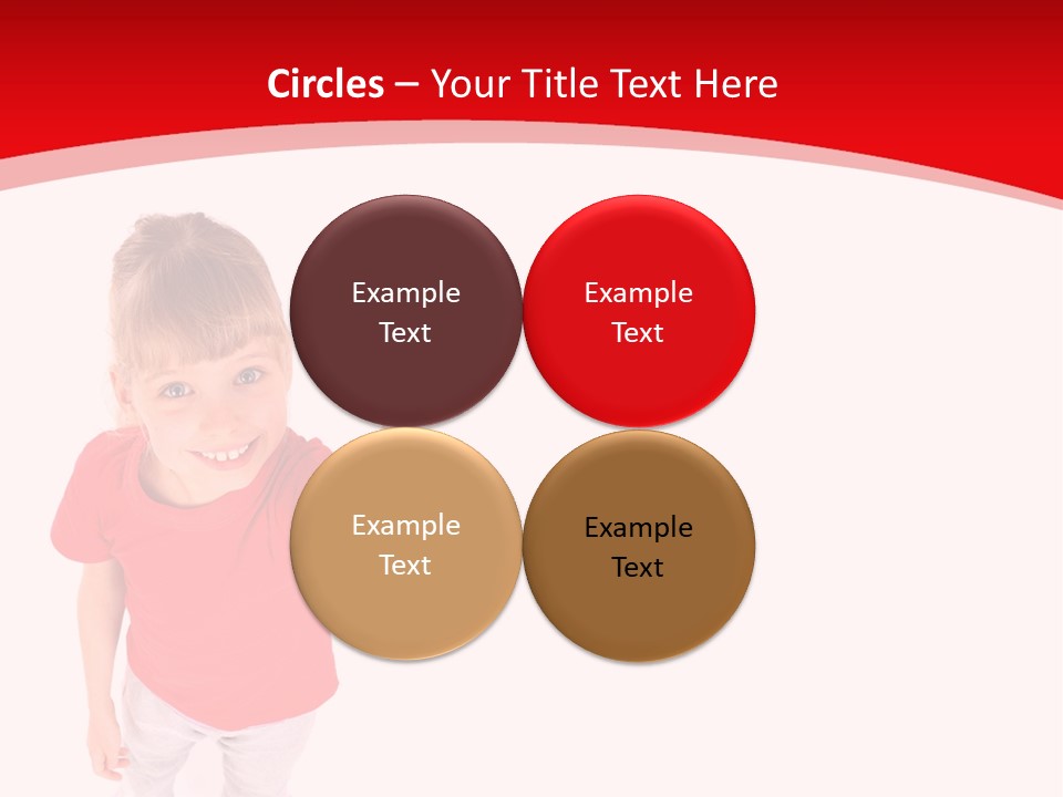 Schoolgirl Tshirt Only PowerPoint Template