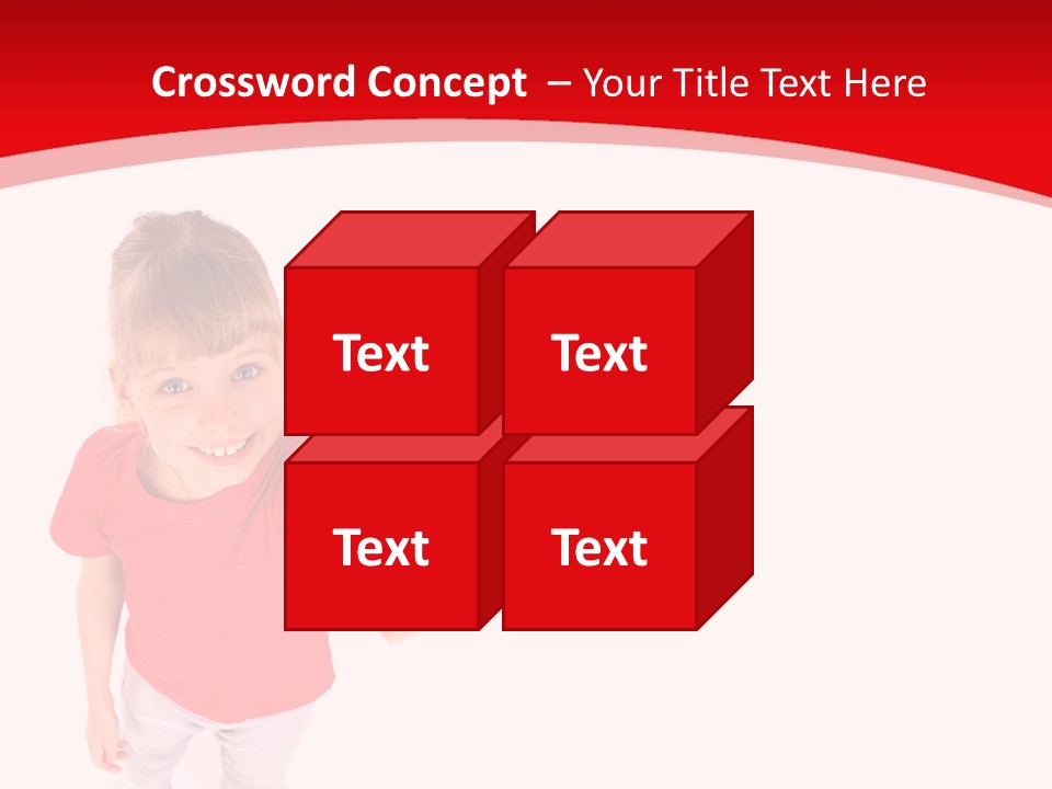 Schoolgirl Tshirt Only PowerPoint Template