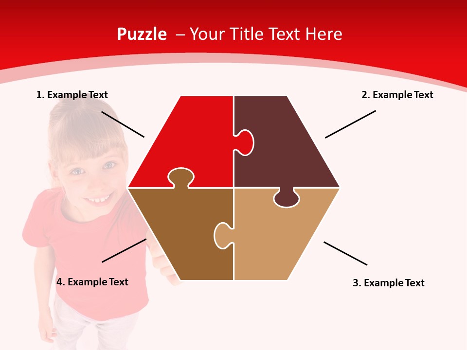 Schoolgirl Tshirt Only PowerPoint Template