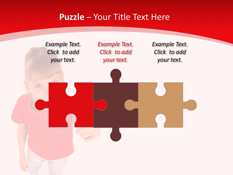 Schoolgirl Tshirt Only PowerPoint Template