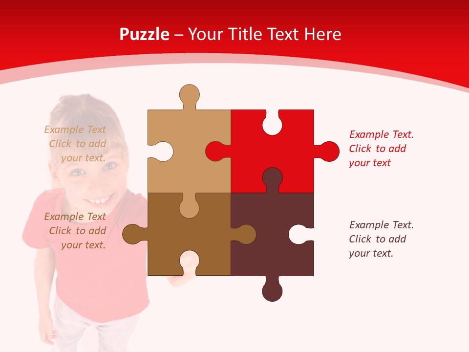 Schoolgirl Tshirt Only PowerPoint Template