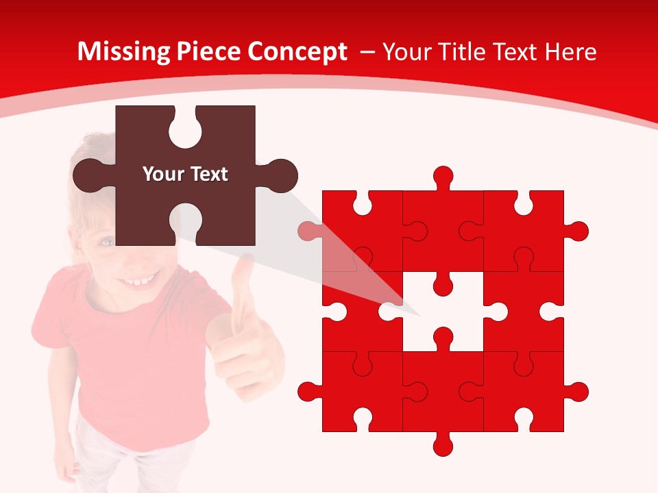 Schoolgirl Tshirt Only PowerPoint Template