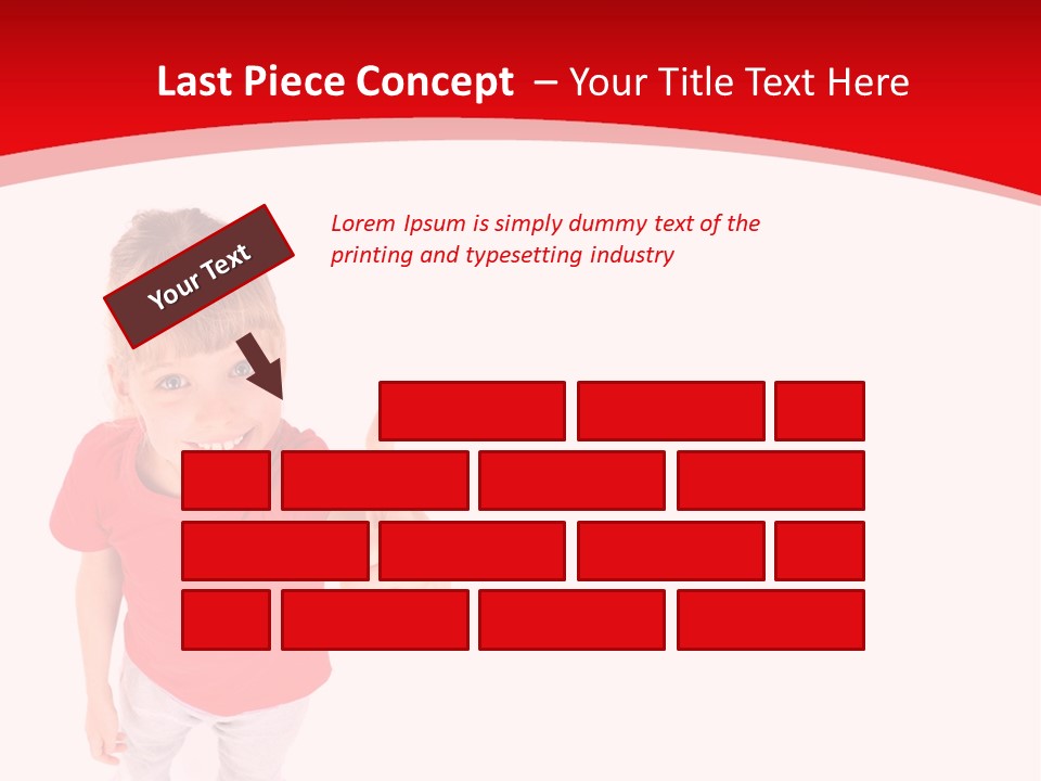 Schoolgirl Tshirt Only PowerPoint Template