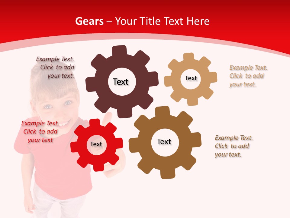 Schoolgirl Tshirt Only PowerPoint Template