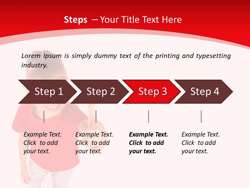 Schoolgirl Tshirt Only PowerPoint Template