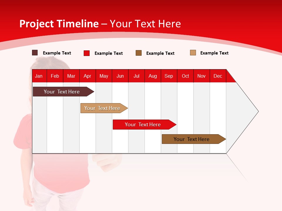 Schoolgirl Tshirt Only PowerPoint Template