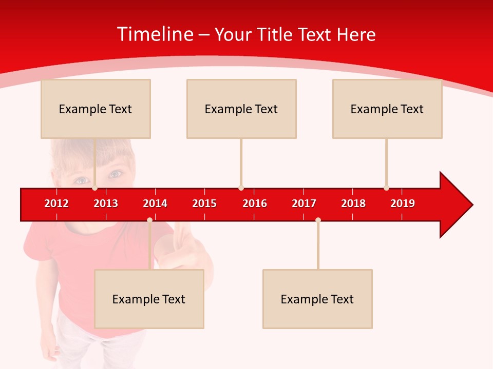 Schoolgirl Tshirt Only PowerPoint Template