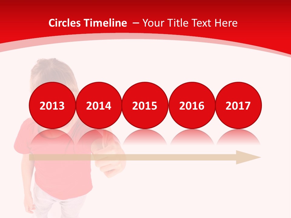 Schoolgirl Tshirt Only PowerPoint Template