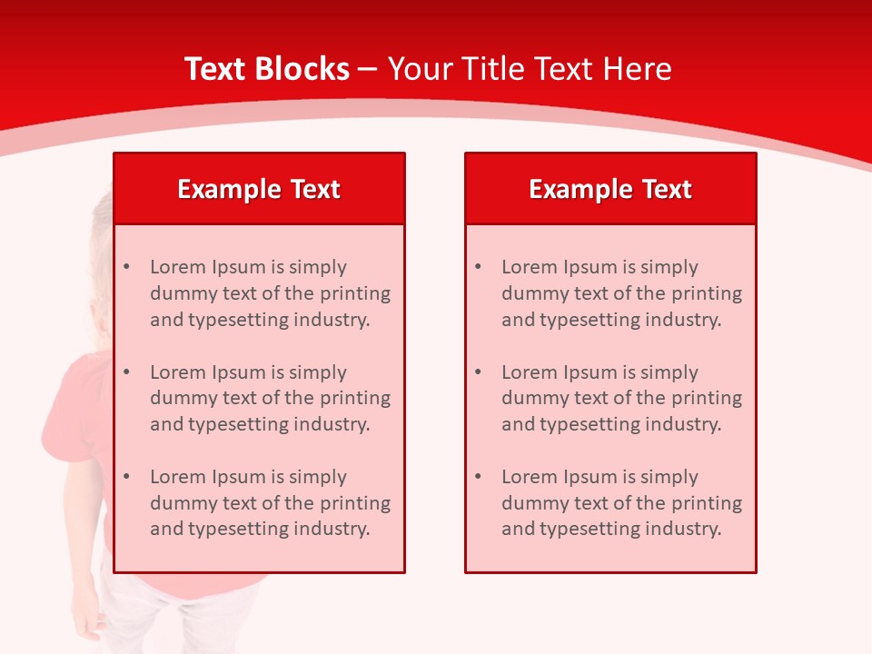 Schoolgirl Tshirt Only PowerPoint Template