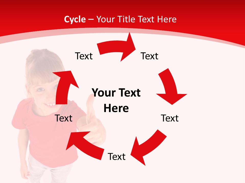 Schoolgirl Tshirt Only PowerPoint Template