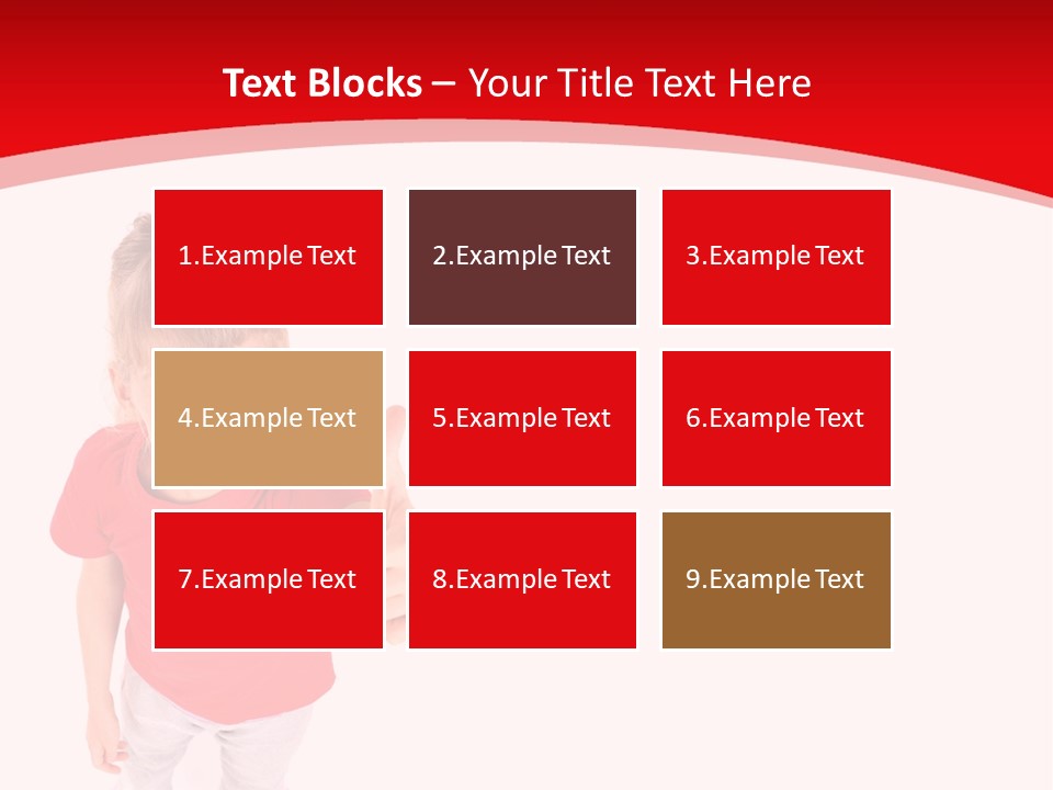 Schoolgirl Tshirt Only PowerPoint Template