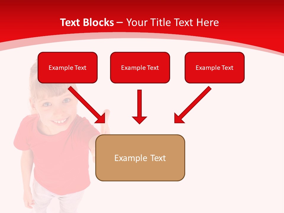 Schoolgirl Tshirt Only PowerPoint Template