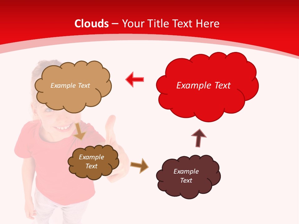 Schoolgirl Tshirt Only PowerPoint Template